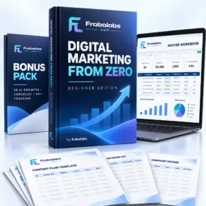 Digital Marketing From Zero playbook workbook and bonus pack